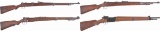 Four Military Bolt Action Rifles