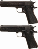 Two Argentine Model 1927 Semi-Automatic Pistols