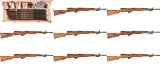 10 Zastava Kragujevac M59/66 SKS Rifles, Accessories, Case