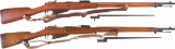 Two Imperial Russian Contract Mosin-Nagant Bolt Action Rifles