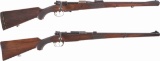 Two German Model 98 Bolt Action Sporting Rifles