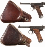 Two Imperial Japanese Military Type 14 Pistols