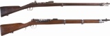 Two Antique Military Bolt Action Rifles