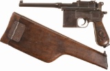 Mauser Military Model 1896 'Red 9' Broomhandle Pistol