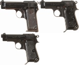 Three Beretta Semi-Automatic Pistols