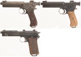 Three Steyr Semi-Automatic Pistols