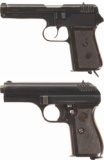Two Czechoslovakian Semi-Automatic Pistols