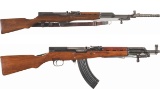 Two Chinese SKS Semi-Automatic Carbines with Bayonets