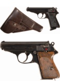 Two Walther .22 LR Semi-Automatic Pistols