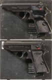 Two Walther/Interarms Semi-Automatic Pistols