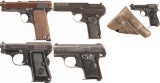 Five Eurpean Semi-Automatic Pistols