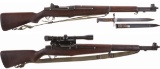 Two U.S. M1 Garand Semi-Automatic Rifles