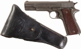 U.S. Colt Model 1911 Semi-Automatic Pistol with Holster