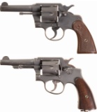 Two World War II U.S. Military Double Action Revolvers