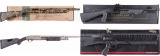 Four Slide Action Shotguns with Boxes