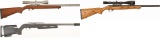 Three Ruger 10/22 Semi-Automatic Carbines