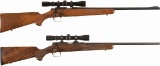 Two Kimber Bolt Action Rifles with Scopes