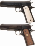 Two Colt Gold Cup National Match Semi-Automatic Pistols