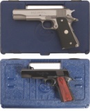 Two Cased Colt Government Model Semi-Automatic Pistols