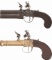 Two Boxlock Flintlock Pistols