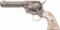 Engraved Colt Black Powder Frame Frontier Six Shooter Revolver
