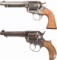 Two Colt Revolvers with Factory Letters