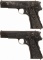 Two Polish Radom Semi-Automatic Pistols