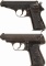 Two German Semi-Automatic Pistols