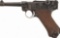 Erfurt 1914 Dated Military Luger Semi-Automatic Pistol
