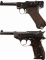 Two German Military Sem-Automatic Pistols