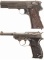 Two World War II Nazi Semi-Automatic Pistols