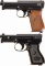 Two Mauser Semi-Automatic Pistols