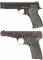 Two Nazi Marked French Semi-Automatic Pistols