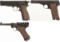 Three Nazi Semi-Automatic Pistols