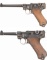 Two DWM Luger Semi-Automatic Pistols