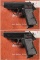 Two Consecutively Serialized Walther/Interarms PPK/S Pistols