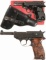 Two P.38 Pattern Semi-Automatic Pistols