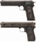 Two Colt Model 1902 Semi-Automatic Pistols