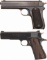 Two Colt Semi-Automatic Pistols