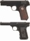 Two Semi-Automatic Pocket Pistols