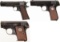 Three Colt Semi-Automatic Pistols