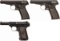 Three Semi-Automatic Pistols