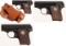Three Colt Semi-Automatic Vest Pocket Pistols