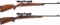 Two Scoped Bolt Action Rifles