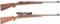 Two Pre-64 Winchester Model 70 Bolt Action Rifles