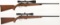 Two Scoped Remington Bolt Action Rifles