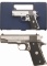 Two Cased Colt Semi-Automatic Pistols