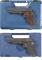 Two Cased Semi-Automatic Pistols