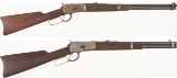 Two Antique Winchester Model 1892 Lever Action Carbines