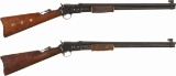 Two Antique Colt Lightning Medium Frame Slide Action Carbines with Factory Letters